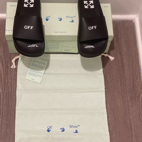 Off-White Shoes - OFF WHITE Logo Slides